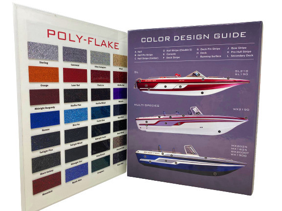 Mounted color card